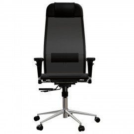 Кресло МЕТТА "ErgoLife" 10 B1-104D, хром, синхромеханизм, 2D-подлокотники, прочная сетка, черное