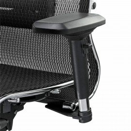 Кресло офисное МЕТТА "SAMURAI" S-3.05, с подголовником, сверхпрочная ткань-сетка, черное