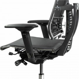 Кресло МЕТТА "YOGA" Y 4DF B2-5D, адаптивная спинка, 3D-подголовник, сверхпрочная сетка, черное