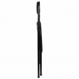 Стул складной BRABIX "Golf CF-007", чёрный каркас, чёрная ткань, гофрокороб, 533025