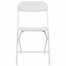 Стулья складные BRABIX "Golf CF-002", КОМПЛЕКТ 4 шт., белый каркас, пластик белый, 533031