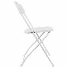 Стулья складные BRABIX "Golf CF-002", КОМПЛЕКТ 4 шт., белый каркас, пластик белый, 533031