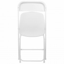 Стулья складные BRABIX "Golf CF-002", КОМПЛЕКТ 4 шт., белый каркас, пластик белый, 533031