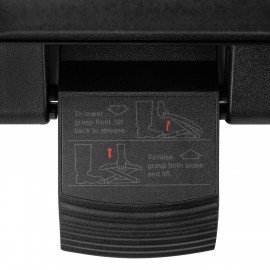 Подставка для ног BRABIX "Ultra 1" 46*34 см, регулировка высоты и угла наклона, 533036