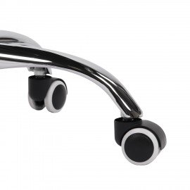 Кресло CROMEX Hit CH-695, ХРОМ, с подлокотниками, сетка, черное, ткань TW, 533066