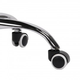 Кресло CROMEX Debut CH-697, ХРОМ, с подлокотниками, мех. качания, сетка, черное, ткань, 533068