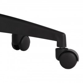 Кресло CROMEX Basic CH-698, с подлокотниками, мех. качания, сетка, черное, ткань TW, 533069