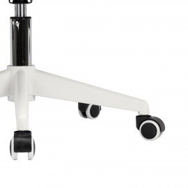 Кресло CROMEX Dynamic CH-699, откидные подлокотники, пластик белый, сетка, серое, TW, 533070