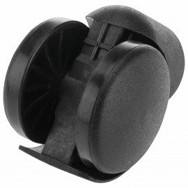 Колеса (ролики) для кресла, пластиковые, КОМПЛЕКТ 5шт, шток d11мм, черные, в пакете, WBZ, 533082