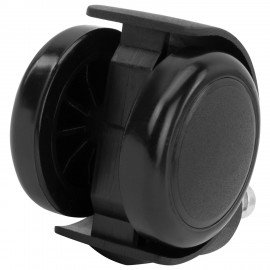 Колеса (ролики) BRABIX для кресла, прорезиненные, SLIM, КОМПЛЕКТ 5шт, шток d11мм, черные, 533084