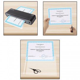 Пленки-заготовки для ламинирования ИЗВЛЕКАЕМЫЕ А4, КОМПЛЕКТ 50 шт., 100 мкм, BRAUBERG, 533118