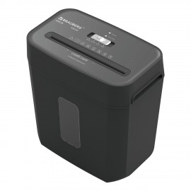 Уничтожитель (шредер) BRAUBERG OF-812X, карты, скобы, 4 уровень секретности, 4х35 мм, 8 листов, 12 литров, 533141