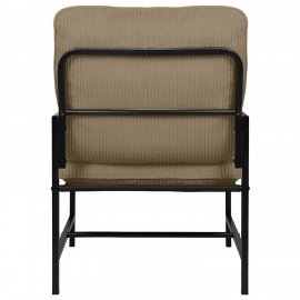 Кресло BRABIX "Gentle LC-300", ЛОФТ, пружинный блок, ткань велсофт (плюш), мокко, 533143