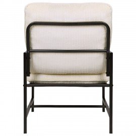 Кресло BRABIX "Gentle LC-300", ЛОФТ, пружинный блок, ткань велсофт (плюш), молочное, 533144