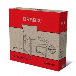 Кресло BRABIX "Gentle LC-300", ЛОФТ, пружинный блок, ткань велсофт (плюш), молочное, 533144
