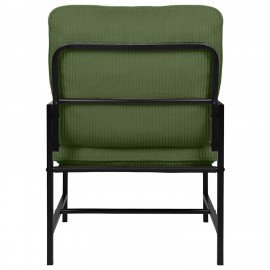 Кресло BRABIX "Gentle LC-300", ЛОФТ, пружинный блок, ткань велсофт (плюш), оливковое, 533145