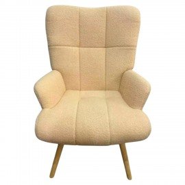 Кресло BRABIX Soft LC-305, фактурная ткань букле (экомех), кремовое, 533146