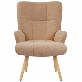 Кресло BRABIX Soft LC-305, фактурная ткань букле (экомех), светло-бежевое, 533147