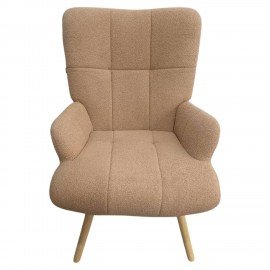 Кресло BRABIX Soft LC-305, фактурная ткань букле (экомех), светло-бежевое, 533147