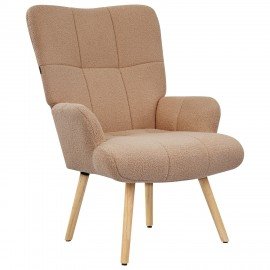 Кресло BRABIX Soft LC-305, фактурная ткань букле (экомех), светло-бежевое, 533147