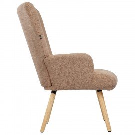 Кресло BRABIX Soft LC-305, фактурная ткань букле (экомех), светло-бежевое, 533147