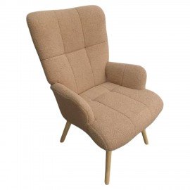 Кресло BRABIX Soft LC-305, фактурная ткань букле (экомех), светло-бежевое, 533147