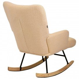 Кресло-качалка BRABIX Rock LC-310, фактурная ткань букле (экомех), кремовое, XXXXXX, 533150