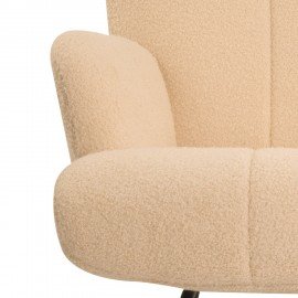 Кресло-качалка BRABIX Rock LC-310, фактурная ткань букле (экомех), кремовое, XXXXXX, 533150