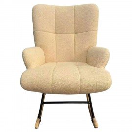 Кресло-качалка BRABIX Rock LC-310, фактурная ткань букле (экомех), кремовое, XXXXXX, 533150