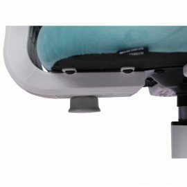 Кресло детское с подставкой для ног BRABIX "Sky MG-206", велюр, голубое, 533155