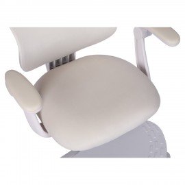 Кресло детское с подставкой для ног BRABIX "Sky MG-206", велюр, бежевое, 533156