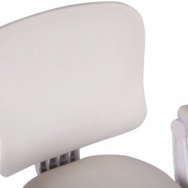 Кресло детское с подставкой для ног BRABIX "Sky MG-206", велюр, бежевое, 533156