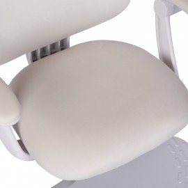 Кресло детское с подставкой для ног BRABIX "Sky MG-206", велюр, бежевое, 533156