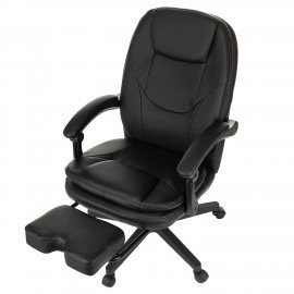 Кресло офисное CH-868N-BF, синхромеханизм, подставка для ног, экокожа, черное, 2018358