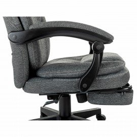 Кресло офисное CH-868MSG-F, синхромеханизм, подставка для ног, ткань, серое, 1998751