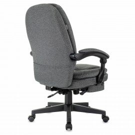 Кресло офисное CH-868MSG-F, синхромеханизм, подставка для ног, ткань, серое, 1998751