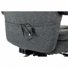 Кресло офисное CH-868MSG-F, синхромеханизм, подставка для ног, ткань, серое, 1998751