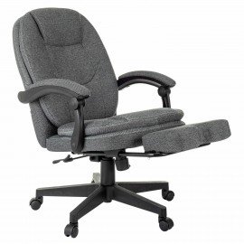 Кресло офисное CH-868MSG-F, синхромеханизм, подставка для ног, ткань, серое, 1998751