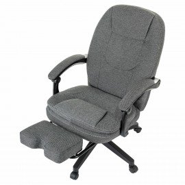Кресло офисное CH-868MSG-F, синхромеханизм, подставка для ног, ткань, серое, 1998751