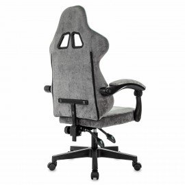 Кресло компьютерное BRABIX "Shooter GM-123", 2 подушки, ткань, серое, 533192