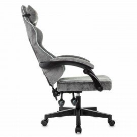 Кресло компьютерное BRABIX "Shooter GM-123", 2 подушки, ткань, серое, 533192