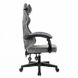 Кресло компьютерное BRABIX "Shooter GM-123", 2 подушки, ткань, серое, 533192