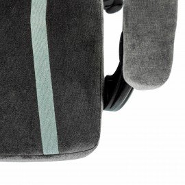 Кресло компьютерное BRABIX "Shooter GM-123", 2 подушки, ткань, серое, 533192