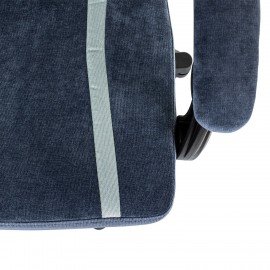 Кресло компьютерное BRABIX ''Shooter GM-123'', 2 подушки, ткань, синее/серое, 533212