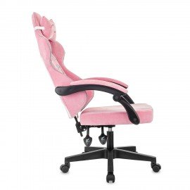 Кресло компьютерное BRABIX ''Shooter GM-123'', 2 подушки, ткань, розовое/серое, 533213