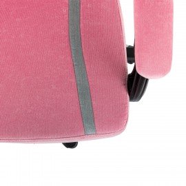 Кресло компьютерное BRABIX ''Shooter GM-123'', 2 подушки, ткань, розовое/серое, 533213