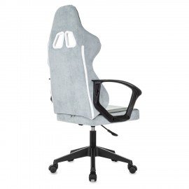 Кресло компьютерное BRABIX ''Forcer GM-127'', 2 подушки, ткань, серое/светло-голубое, 533214
