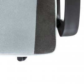 Кресло компьютерное BRABIX ''Forcer GM-127'', 2 подушки, ткань, серое/светло-голубое, 533214