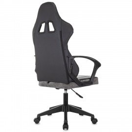 Кресло компьютерное BRABIX ''Forcer GM-127'', 2 подушки, экокожа/велюр, черное/серое, 533216