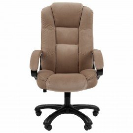 Кресло офисное Chairman CH 600, велюр, бежевое, ш/к 61774, 7158673